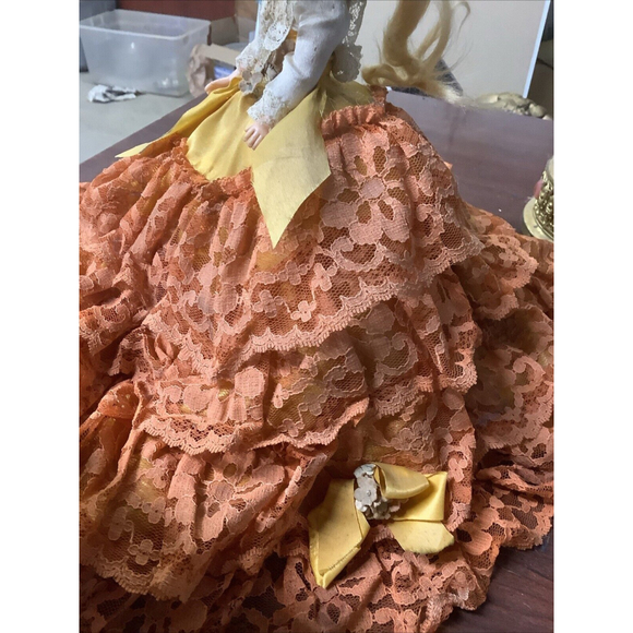 Vintage 40s-50s -Handmade Doll Gone With The Wind Style 11” - Picture 8 of 14